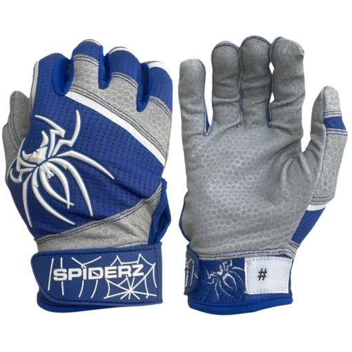 2022 Spiderz PRO Model Batting Gloves: Royal Blue/White -Sports Gear Shop 2022SpiderzPRO RoyalBlue White