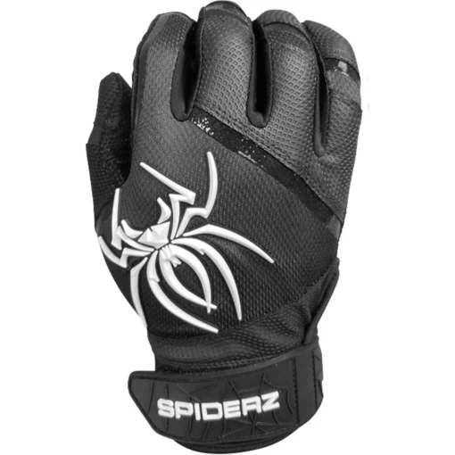 2023 Spiderz Pro Model Batting Gloves: Black/White -Sports Gear Shop 2023SpiderzProModelBattingGloves Black White 1