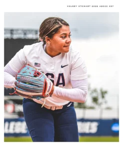 2022 Wilson A2000 Kelsey Stewart KS7 GM 12" Fastpitch Glove: WTA20RF22KS7 -Sports Gear Shop 21 0486 Wilson USA Softball GM Kelsey Stewart Social 03