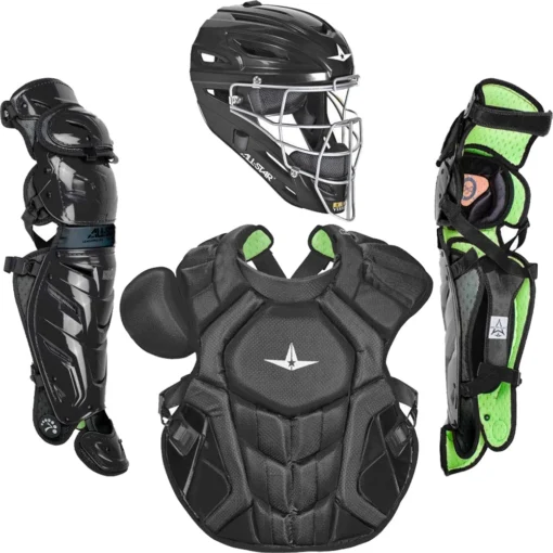 All-Star S7 AXIS (Adult) Solid Catcher's Kit NOCSAE APPROVED: CKCCPRO1XS -Sports Gear Shop All StarS7AXIS Adult Catcher sKitNOCSAEAPPROVED CKCCPRO1XBlack