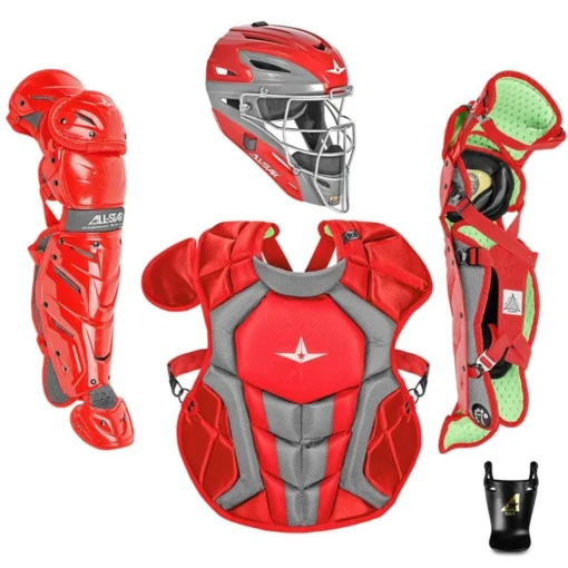 All-Star S7 Axis Elite (Ages 12-16) Catcher's Kit NOCSAE Approved: CKCC1216S7X -Sports Gear Shop All StarS7AxisElite Ages12 16 Catcher sKitNOCSAEApproved CKCC1216S7XRED