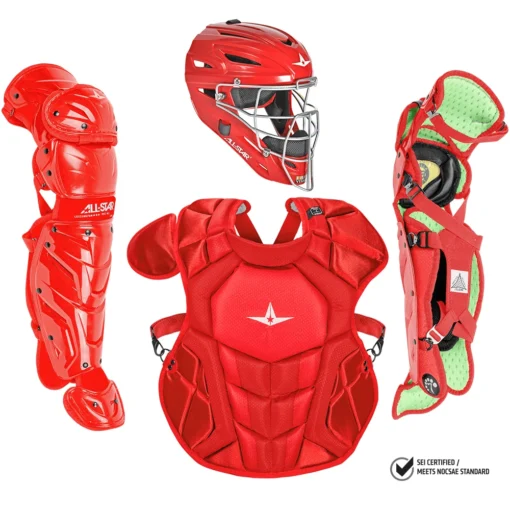 All-Star S7 Axis Elite (Ages 12-16) Solid Catcher's Kit NOCSAE Approved: CKCC1216S7XS -Sports Gear Shop CKCC1216S7X SSC WEB