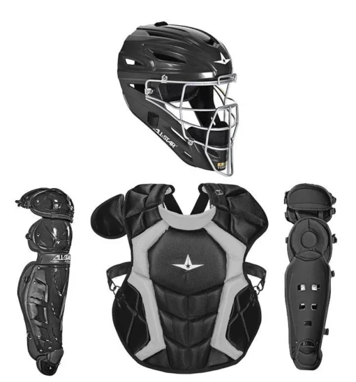 All-Star Classic Pro (Adult) Catcher's Kit NOSCAE Approved: CKCCPRO4 -Sports Gear Shop CKCCPRO4BK