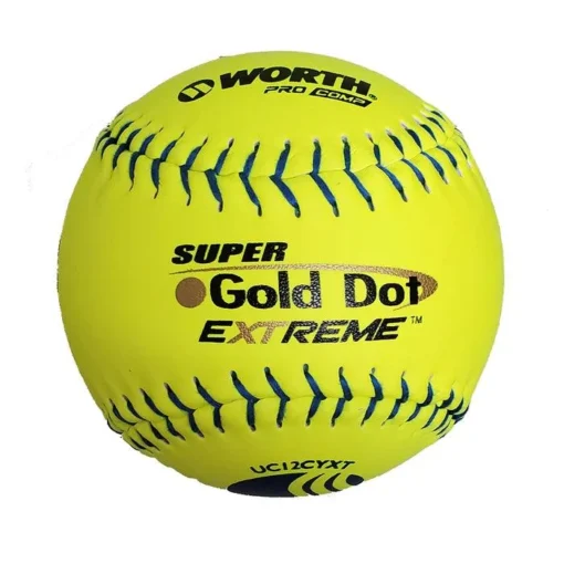 Worth 12" USSSA Super Gold Dot Extreme Classic M Softballs (Dozen): UC12CYXT -Sports Gear Shop