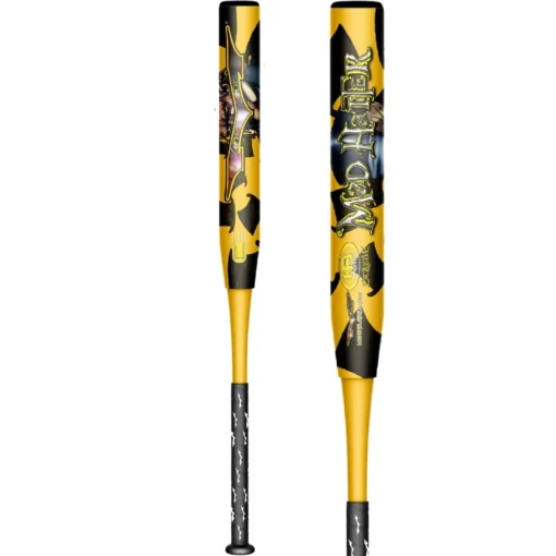 2022 Monsta Mad Hatter "Gold" 12.5" USA/ASA Slowpitch Softball Bat: Collectors Edition -Sports Gear Shop Goldie Image