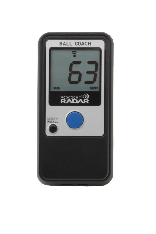 Pocket Radar Ball Coach / Pro-Level Speed Training Tool & Radar Gun: PR1000-BC -Sports Gear Shop Hero BC front 63