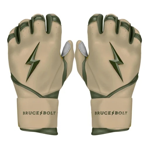 Bruce Bolt Premium Pro Military Series Long Cuff Batting Gloves: Beige -Sports Gear Shop IMG 0880