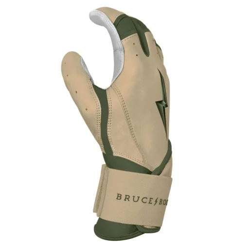 Bruce Bolt Premium Pro Military Series Long Cuff Batting Gloves: Beige -Sports Gear Shop IMG 0882