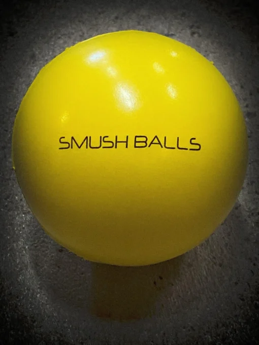 One Dozen (12) SMUSHBALLS The Ultimate Indoor & Outdoor Batting Practice Ball: Yellow -Sports Gear Shop IMG 2378