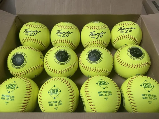 Dudley Thunder ZN HYCON 12" USA/ASA Slowpitch Softballs (DOZEN): 4A068Y -Sports Gear Shop IMG 5755 scaled