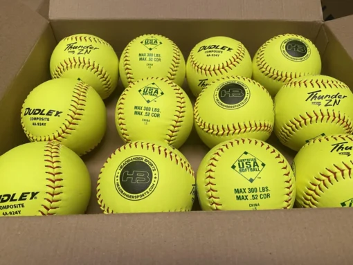 Dudley Thunder ZN HYCON 11" USA/ASA Slowpitch Softballs (DOZEN): 4A924Y -Sports Gear Shop IMG 5774 scaled