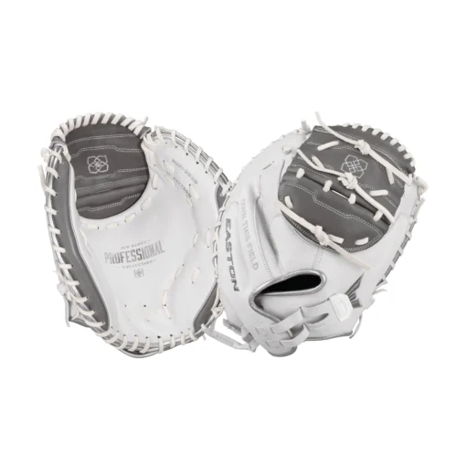 Easton Professional Collection 34" Jen Schroeder Fastpitch Catcher's Mitt: RUDI2020 -Sports Gear Shop Jen Schro Front and Back