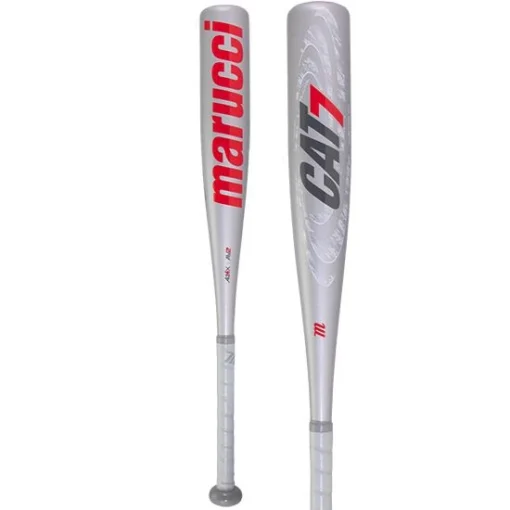 Marucci CAT 7 Silver (-10) Junior Big Barrel Baseball Bat: MJBBC72S -Sports Gear Shop Marucci Cat7 Silver JBB USSSA baseball bat