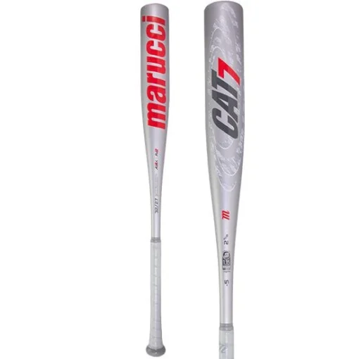 Marucci CAT 7 Silver (-5) USSSA Baseball Bat: MSBC725S -Sports Gear Shop Marucci Cat7 USSSA Baseball Bat MSBC725S 5