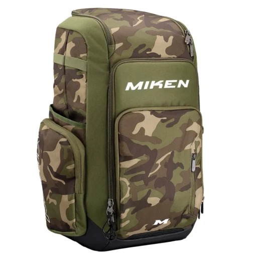 Miken Deluxe Slowpitch Backpack: MBA004 -Sports Gear Shop MikenDeluxeSlowpitchBackpack MBA004 CAMO