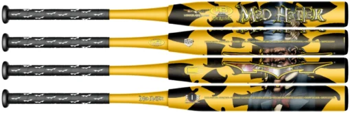 2022 Monsta Mad Hatter "Gold" 12.5" USA/ASA Slowpitch Softball Bat: Collectors Edition -Sports Gear Shop Monsta 2020 HB MadHatter Torch Goldie