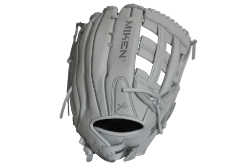 Miken Pro Series 13" Slow Pitch Fielding Glove - White/White: PRO130WW -Sports Gear Shop PRO130WW BACK