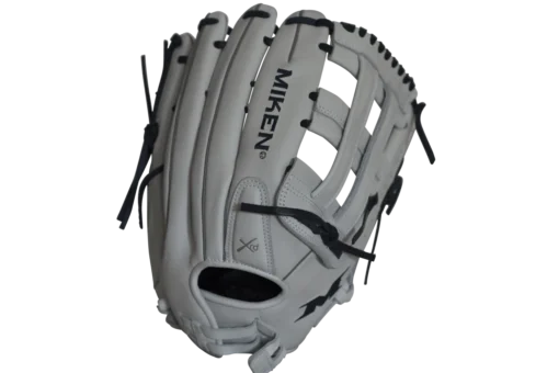 Miken Pro Series 14" Slow Pitch Fielding Glove - White/Navy: PRO140WN -Sports Gear Shop PRO140WN BACK