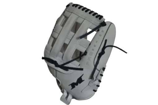 Miken Pro Series 14" Slow Pitch Fielding Glove - White/Navy: PRO140WN -Sports Gear Shop PRO140WN SIDE1