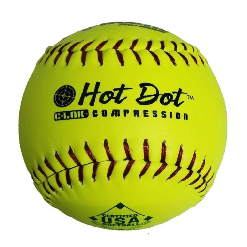 Worth 12" ASA Hot Dot Slowpitch Softballs (Dozen): AHD12CY -Sports Gear Shop PROCOMP