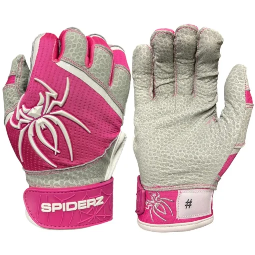 2022 Spiderz PRO Model Batting Gloves: Pink/White -Sports Gear Shop PROpinkwhite