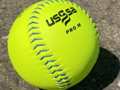 Worth 12" Super Gold Dot PRO M USSSA Slowpitch Softballs (Dozen): UM12CY -Sports Gear Shop PhotoMar11 121045PM scaled