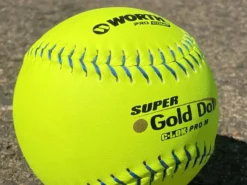 Worth 12" Super Gold Dot PRO M USSSA Slowpitch Softballs (Dozen): UM12CY -Sports Gear Shop PhotoMar11 121056PM scaled