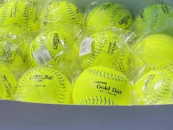 Worth 12" Super Gold Dot PRO M USSSA Slowpitch Softballs (Dozen): UM12CY -Sports Gear Shop PhotoMar11 121104PM scaled