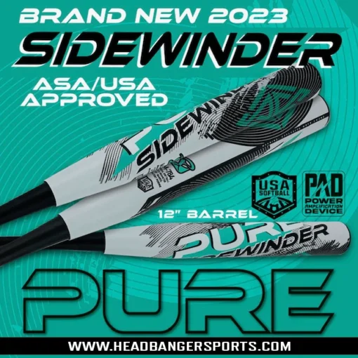 2023 PURE Sports Sidewinder 12" USA Slowpitch Softball Bat -Sports Gear Shop Pure Sidewinder Slowpitch USA ASA Softball Bat Sidewinder