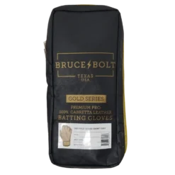 Bruce Bolt PREMIUM PRO Gold Series Batting Gloves: Short Cuff -Sports Gear Shop SC GLD BAG