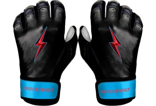 Bruce Bolt PREMIUM PRO BRINSON Series Short Cuff Batting Gloves: Black -Sports Gear Shop SC LBB HERO scaled