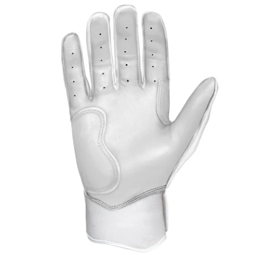 Bruce Bolt PREMIUM PRO BRINSON Series Short Cuff Batting Gloves: White -Sports Gear Shop SC LBW PALM