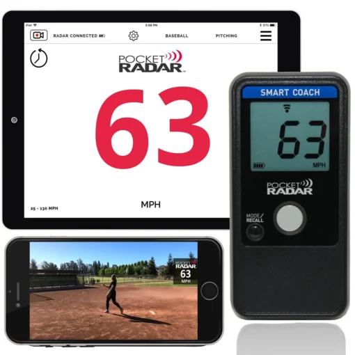 Pocket Radar Smart Coach Radar APP System: SR1100 -Sports Gear Shop SC phoneipadApp SB