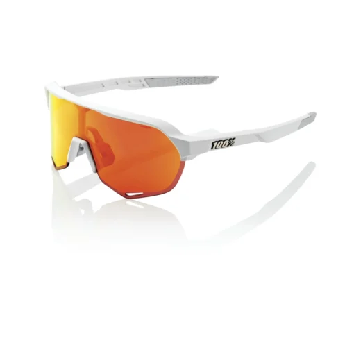 100% S2 Sunglasses Soft Tact Off White - HiPER Red Multilayer Mirror Lens -Sports Gear Shop SP21 S2 60006 00007 3Q