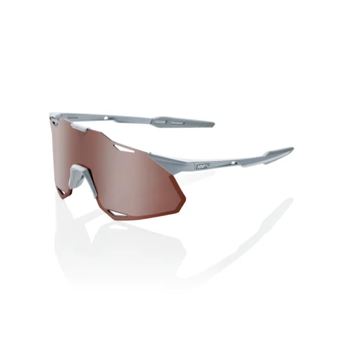 100% HYPERCRAFT Sunglasses Matte Stone Grey - HiPER Crimson Silver Mirror Lens -Sports Gear Shop SP22 HYPERCRAFT XS 60002 00001 3Q