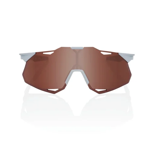 100% HYPERCRAFT Sunglasses Matte Stone Grey - HiPER Crimson Silver Mirror Lens -Sports Gear Shop SP22 HYPERCRAFT XS 60002 00001 FRONT