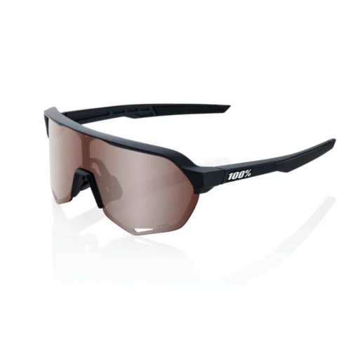 100% S2 Sunglasses Soft Tact Black - HiPER Crimson Silver Mirror Lens -Sports Gear Shop SP22 S2 60006 00002 3Q