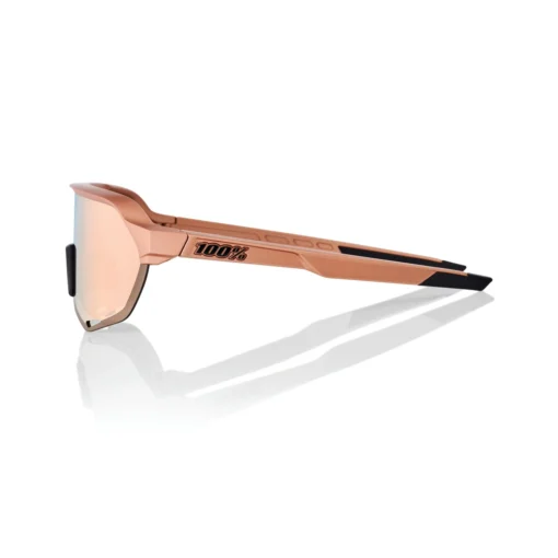 100% S2 Sunglasses Matte Copper Chromium - HiPER Copper Mirror Lens -Sports Gear Shop SP22 S2 60006 00005 PROFILE