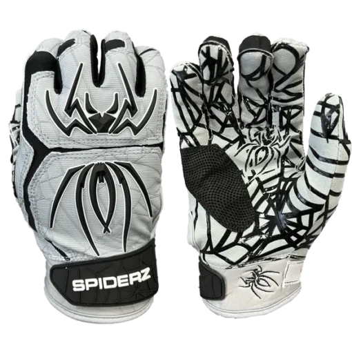 2023 Spiderz HYBRID Batting Gloves: Silver/Black -Sports Gear Shop SilverBlack 590x c7abc027 5e10 4c17 8634 115645392aaf