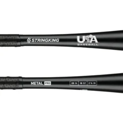 StringKing Metal PRO (-10) USA Baseball Bat: SKUSMP10 -Sports Gear Shop StringKing Baseball Metal Pro USABat Bat 28 Inch Close Up base 2x