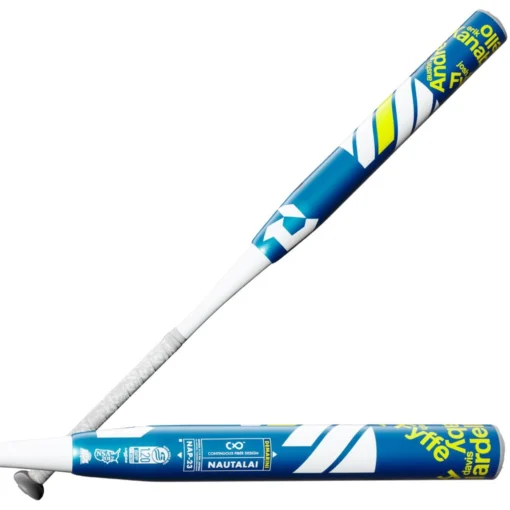 2023 DeMarini Nautalai Men's Conference 13.5" USSSA Slowpitch Softball Bat: WBD2343010 -Sports Gear Shop WBD2343010 7 Nautalai SP Team DeMarini TEL WH YE.png.cq5dam.web .1200.1200