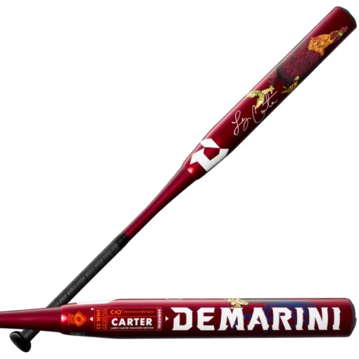 2023 DeMarini Larry Carter 13" SSUSA Senior Slowpitch Softball Bat: WBD2346010 -Sports Gear Shop WBD2346010 7 LARRY CARTER Signature SP RD WH.png.cq5dam.web .1200.1200