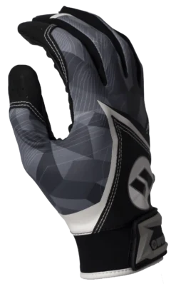 2020 Black Worth Batting Gloves: WBGL20-BLK -Sports Gear Shop WBGL20 BLK side