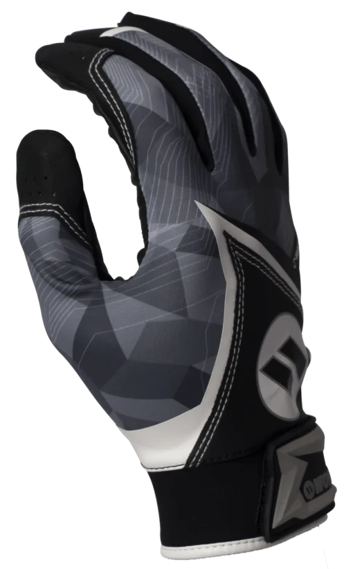 2020 Black Worth Batting Gloves: WBGL20-BLK -Sports Gear Shop WBGL20 BLK side