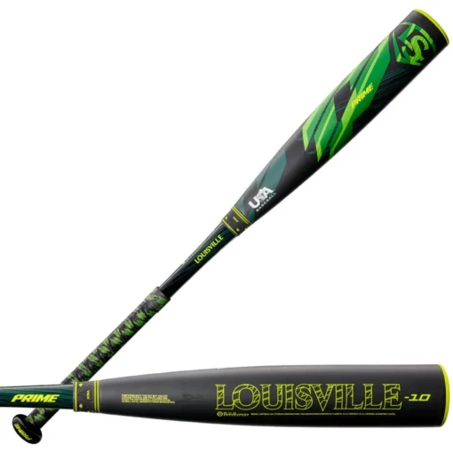 2022 Louisville Slugger Prime (-10) USA Baseball Bat: WBL2536010 -Sports Gear Shop WBL2536010 8 LS USABB Prime 20 10 BL GR.png.cq5dam.web .1200.1200