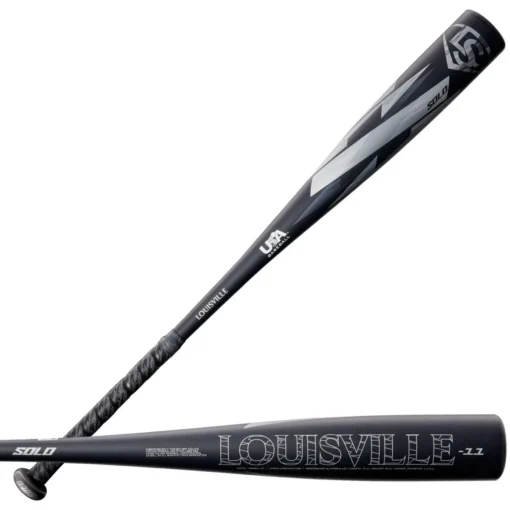 2022 Louisville Slugger Solo (-11) USA Baseball Bat: WBL2537010 -Sports Gear Shop WBL2537010 8 LS USABB Solo 22 11 BL GY.png.cq5dam.web .1200.1200