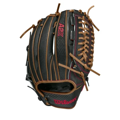 2021 Wilson A2K D33SS 11.75" Pitcher's Baseball Glove: WTA2KRB21D33 -Sports Gear Shop WBW100063 0 A2K P D33 1175 BlackSnakeSS SaddleTan.png.cq5dam.web .1200.1200