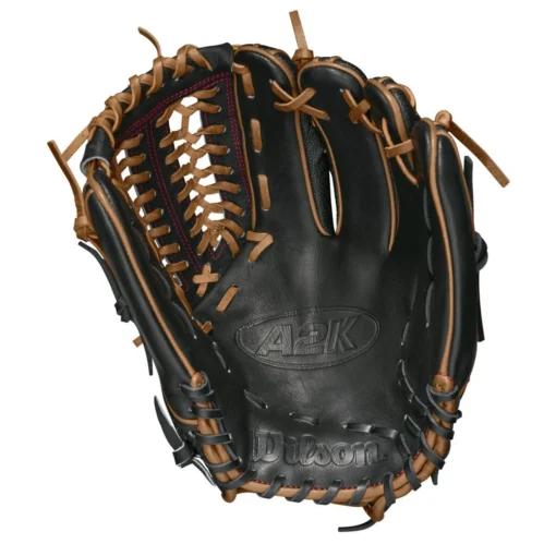 2021 Wilson A2K D33SS 11.75" Pitcher's Baseball Glove: WTA2KRB21D33 -Sports Gear Shop WBW100063 1 A2K P D33 1175 BlackSnakeSS SaddleTan.png.cq5dam.web .1200.1200