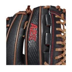 2021 Wilson A2K D33SS 11.75" Pitcher's Baseball Glove: WTA2KRB21D33 -Sports Gear Shop WBW100063 5 A2K P D33 1175 BlackSnakeSS SaddleTan.png.cq5dam.web .1200.1200