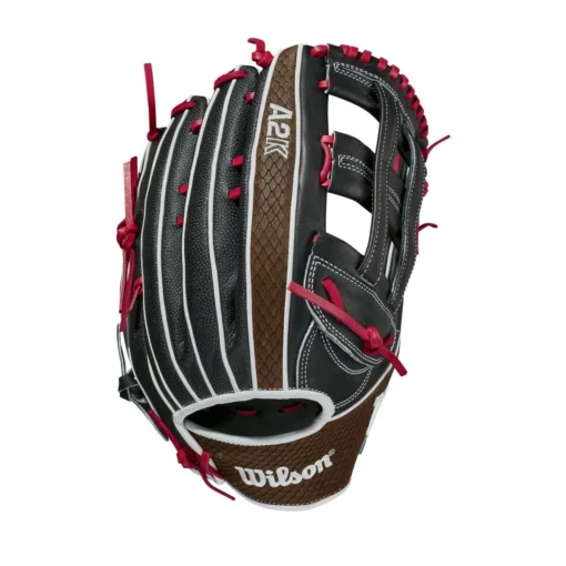 2021 Wilson A2K 1799SS 12.75" Outfield Baseball Glove: WBW1000691275 -Sports Gear Shop WBW100069 0 A2K OF 1799SS 1275 BlackSS BrownSnakeSS Black.png.cq5dam.web .1200.1200